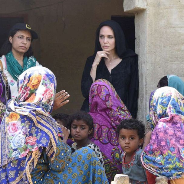 Angelina Jolie in Pakistan.