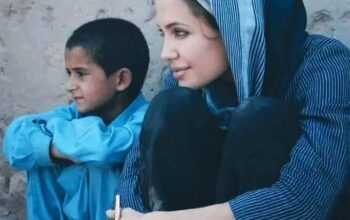 Angelina Jolie in Pakistan.